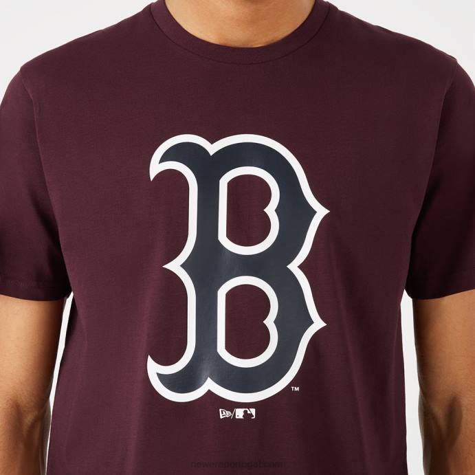 FFTN2895 New Era boton red sox camiseta marrom logo da equipe