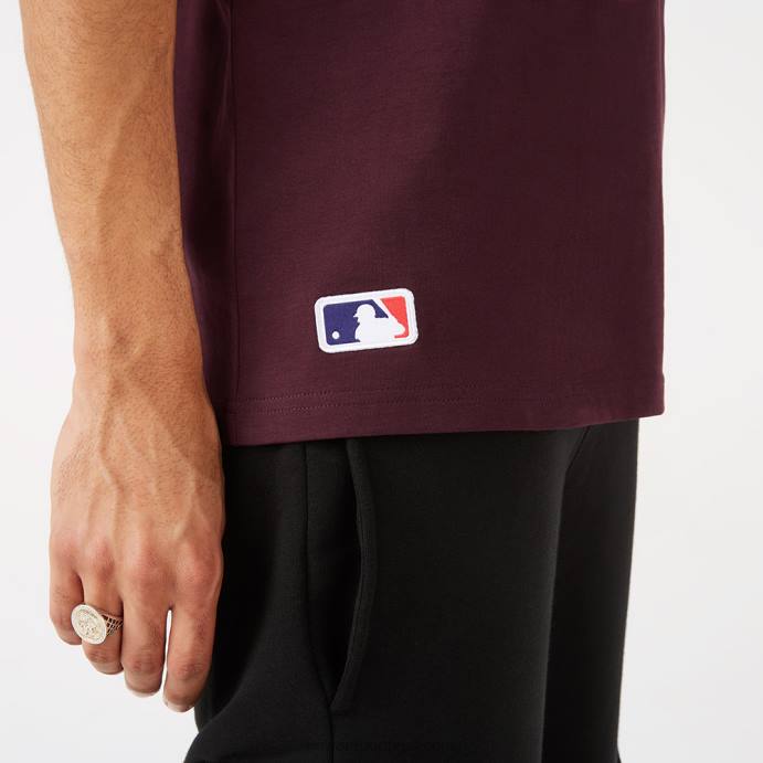 FFTN2895 New Era boton red sox camiseta marrom logo da equipe