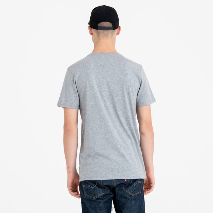 FFTN2898 New Era camiseta cinza com logo do time new york yankees mlb