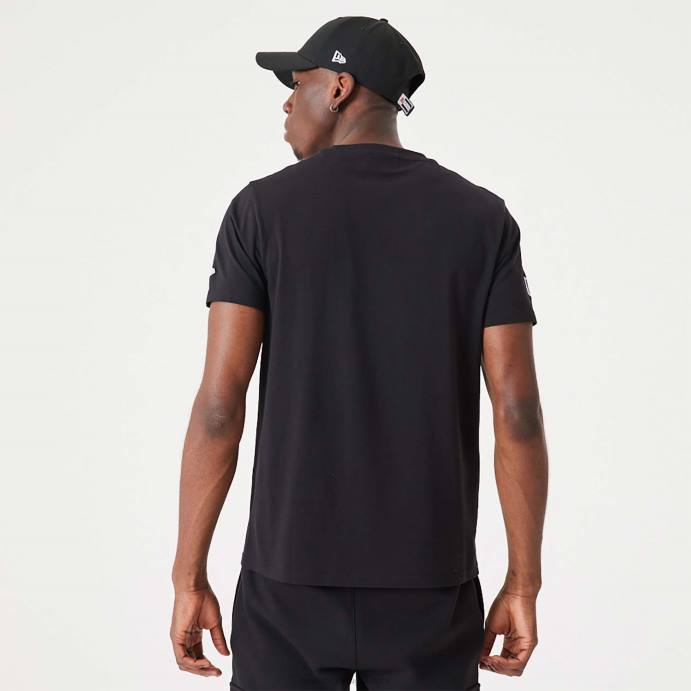 FFTN2902 New Era camiseta preta las vegas raiders nfl gradiente