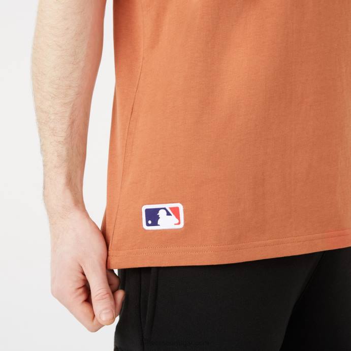 FFTN2909 New Era camiseta marrom com logo camuflado new york yankees
