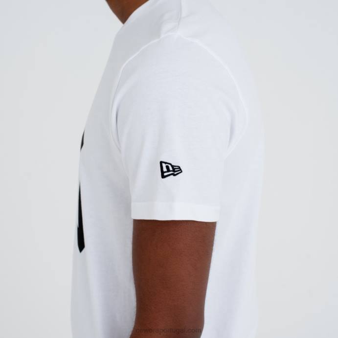 FFTN2912 New Era camiseta branca com logo do time new york yankees