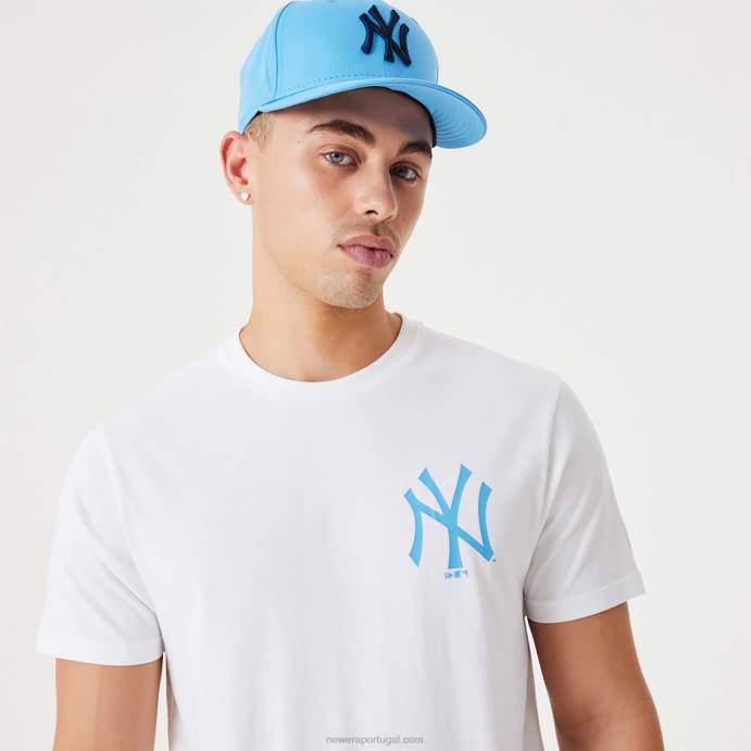 FFTN2915 New Era camiseta branca essencial do new york yankees mlb league