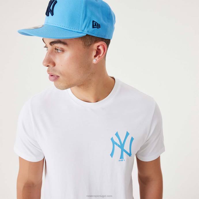 FFTN2915 New Era camiseta branca essencial do new york yankees mlb league