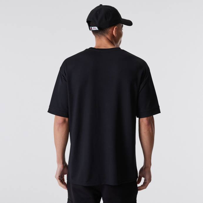 FFTN2918 New Era chicago bulls nba t-shirt malha preta