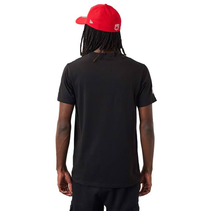 FFTN2921 New Era camiseta preta tampa bay buccaneers nfl script