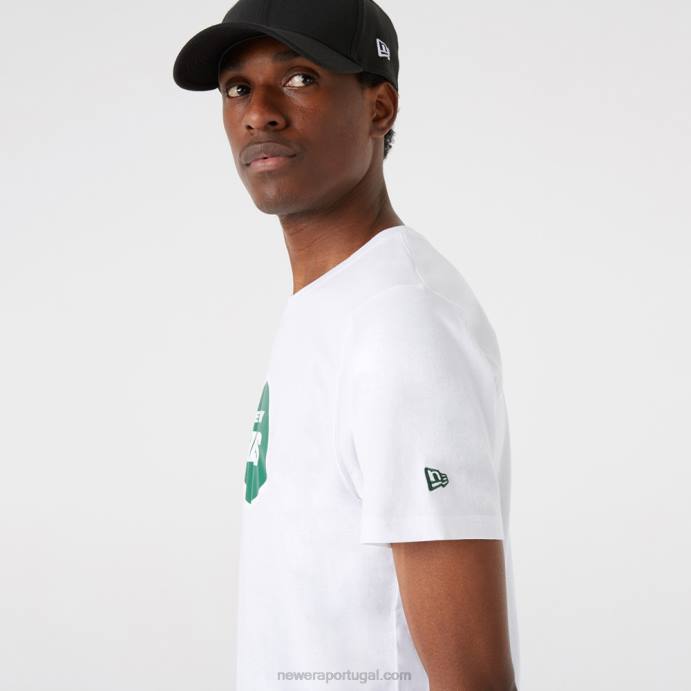 FFTN2925 New Era camiseta branca com logo da equipe new york jets nfl