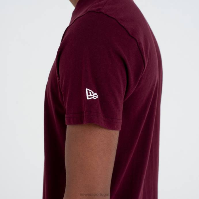 FFTN2926 New Era camiseta marrom com logo da equipe new york yankees mlb