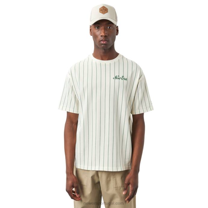FFTN2934 New Era camiseta branca risca de giz
