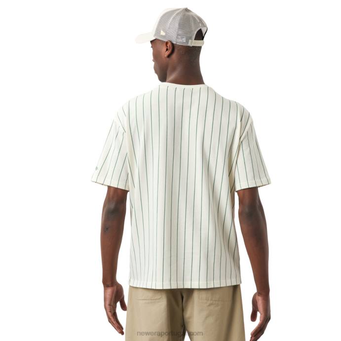FFTN2934 New Era camiseta branca risca de giz