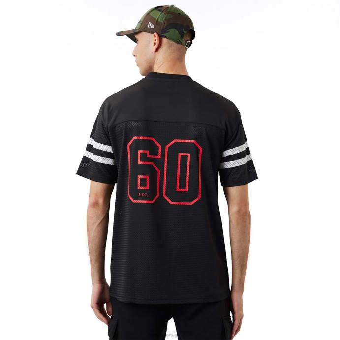 FFTN2935 New Era camisa preta kansas city chiefs nfl script