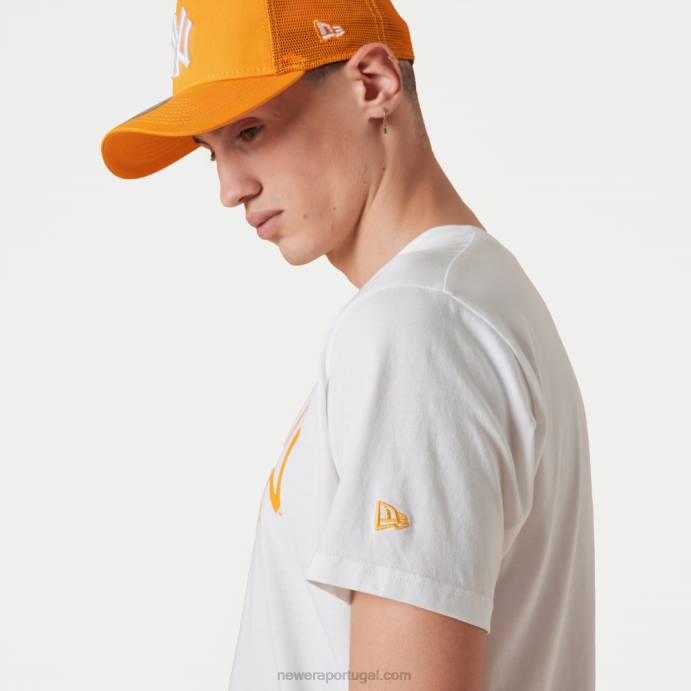FFTN2936 New Era camiseta branca essencial do new york yankees mlb league