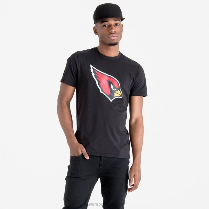 FFTN2939 New Era camiseta preta com logo do time arizona cardinals