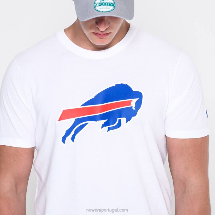 FFTN2952 New Era buffalo bills nfl camiseta com logotipo da equipe branca