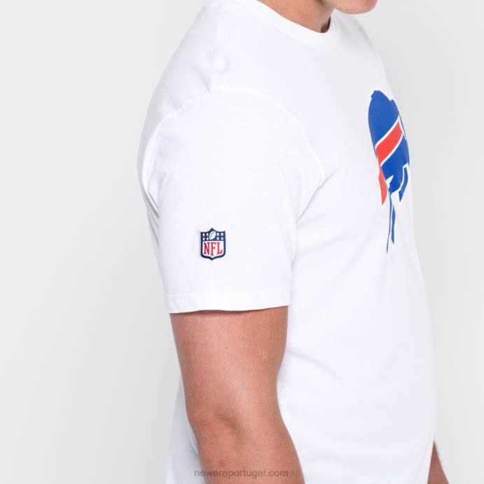 FFTN2952 New Era buffalo bills nfl camiseta com logotipo da equipe branca