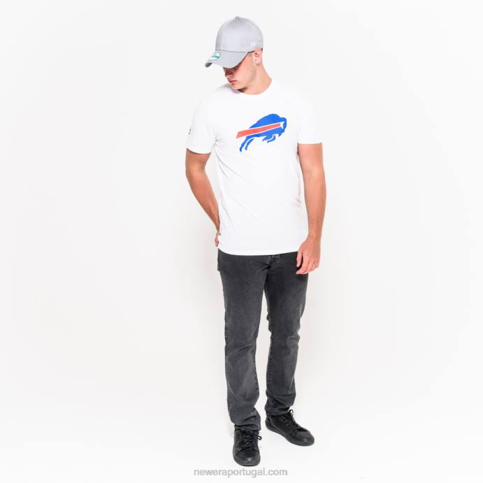FFTN2952 New Era buffalo bills nfl camiseta com logotipo da equipe branca