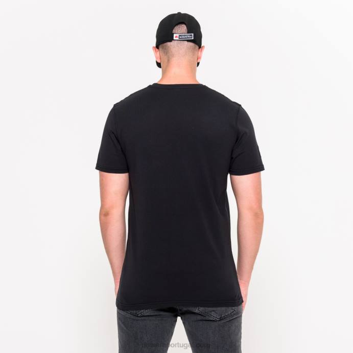 FFTN2953 New Era camiseta preta com logo do time baltimore ravens