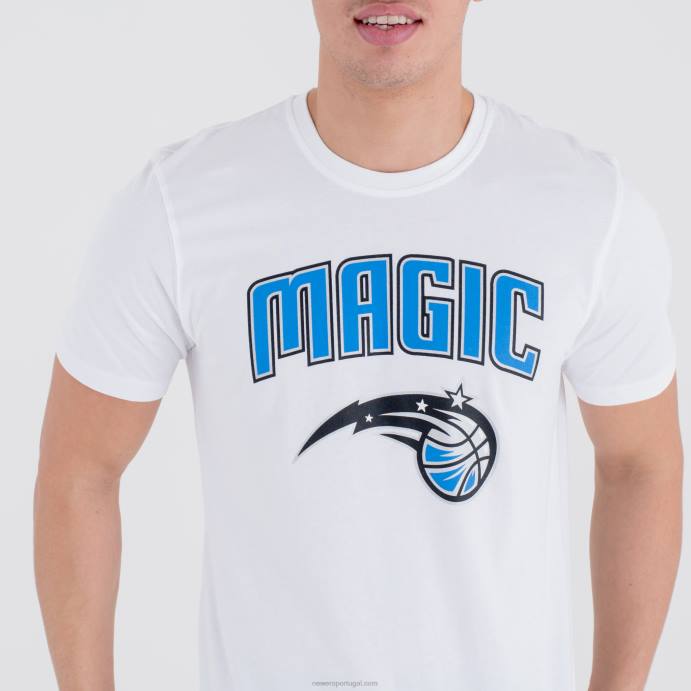 FFTN2954 New Era orlando magic camiseta branca com logo do time da nba