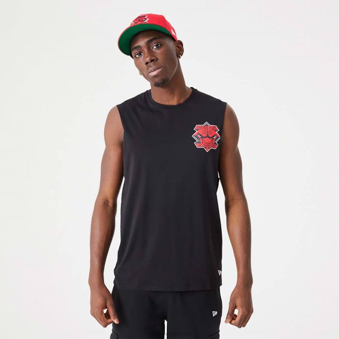 FFTN2956 New Era chicago bulls nba campeonato preto regata preta