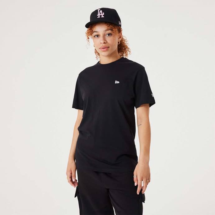 FFTN2958 New Era camiseta preta essencial