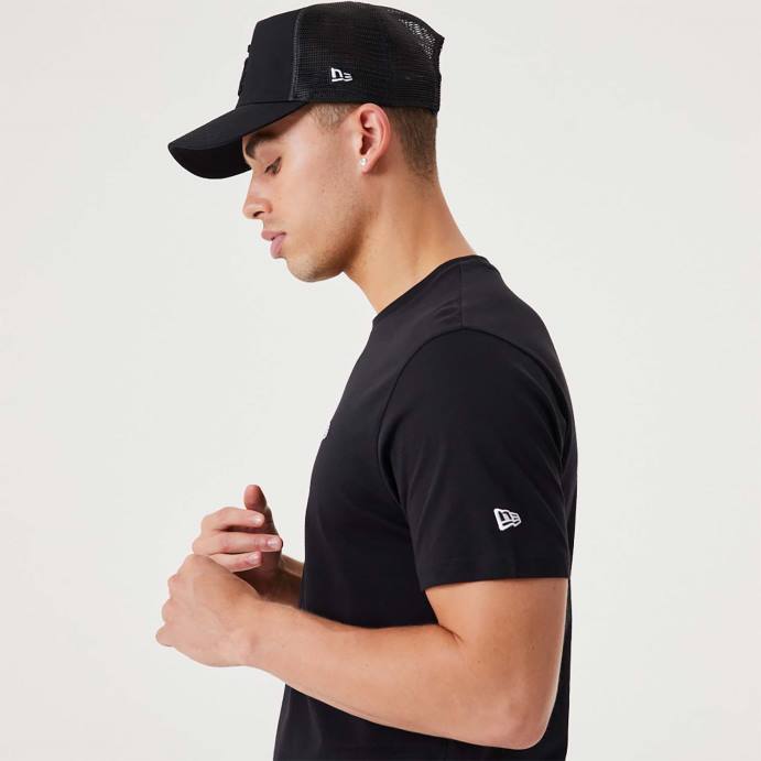 FFTN2958 New Era camiseta preta essencial