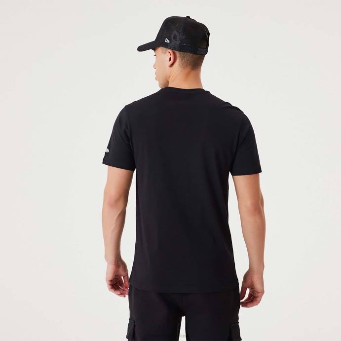 FFTN2958 New Era camiseta preta essencial