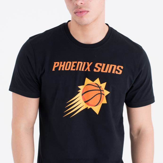 FFTN2968 New Era camiseta preta com logo da equipe da nba phoenix suns
