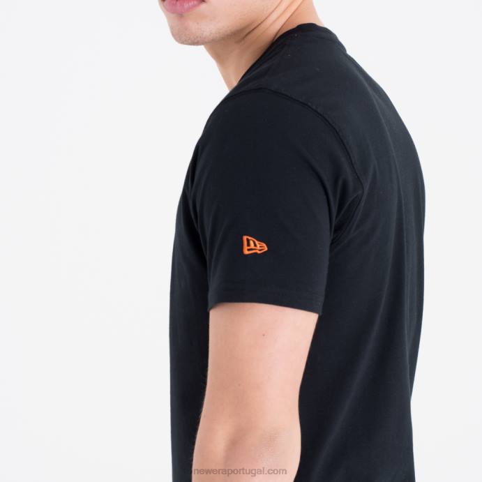 FFTN2968 New Era camiseta preta com logo da equipe da nba phoenix suns