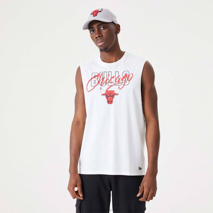 FFTN2971 New Era chicago bulls nba script essencial regata branca