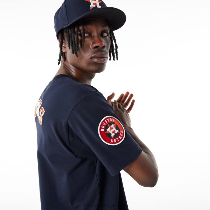 FFTN2974 New Era camiseta azul marinho houston astros mlb logo select
