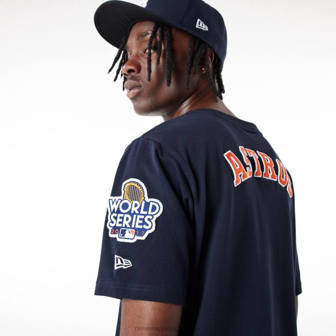 FFTN2974 New Era camiseta azul marinho houston astros mlb logo select