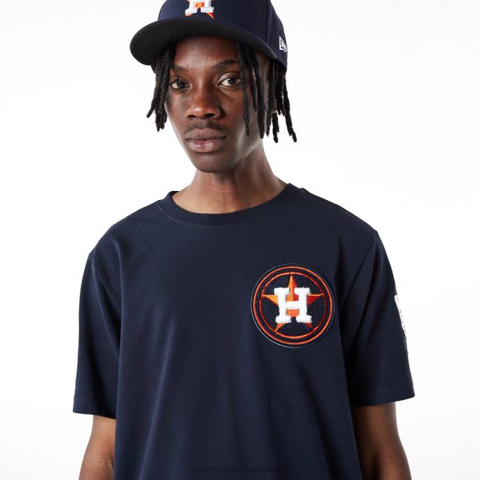 FFTN2974 New Era camiseta azul marinho houston astros mlb logo select