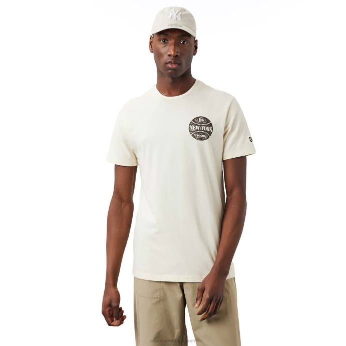 FFTN2976 New Era camiseta branca com estampa de bola