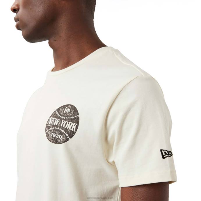 FFTN2976 New Era camiseta branca com estampa de bola