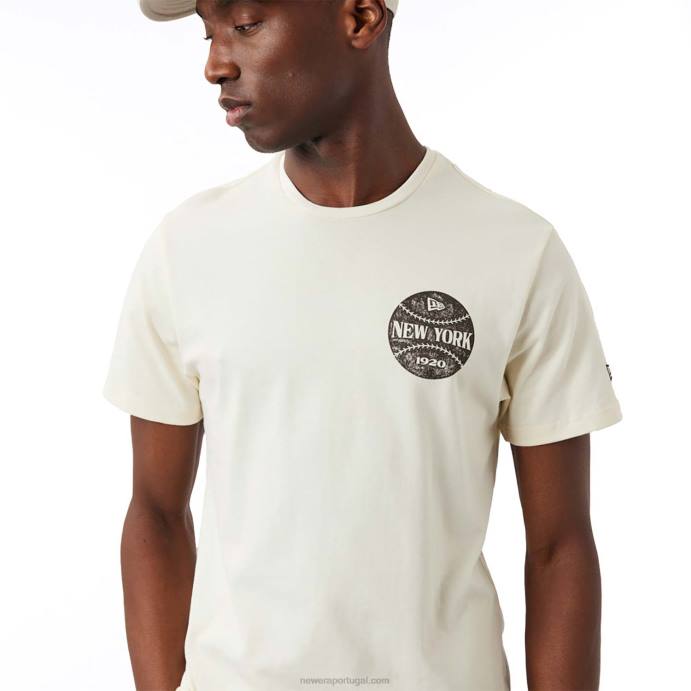 FFTN2976 New Era camiseta branca com estampa de bola