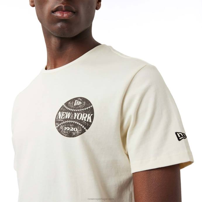 FFTN2976 New Era camiseta branca com estampa de bola