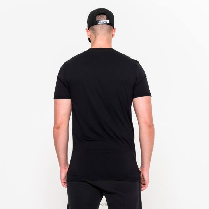 FFTN2980 New Era camiseta preta chicago white sox logo