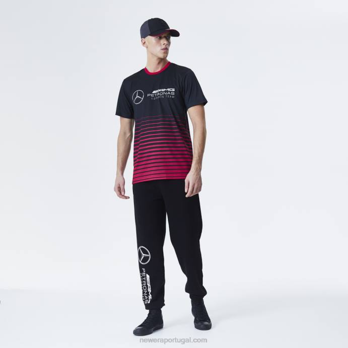 FFTN2981 New Era camiseta preta mercedes-amg petronas esports team
