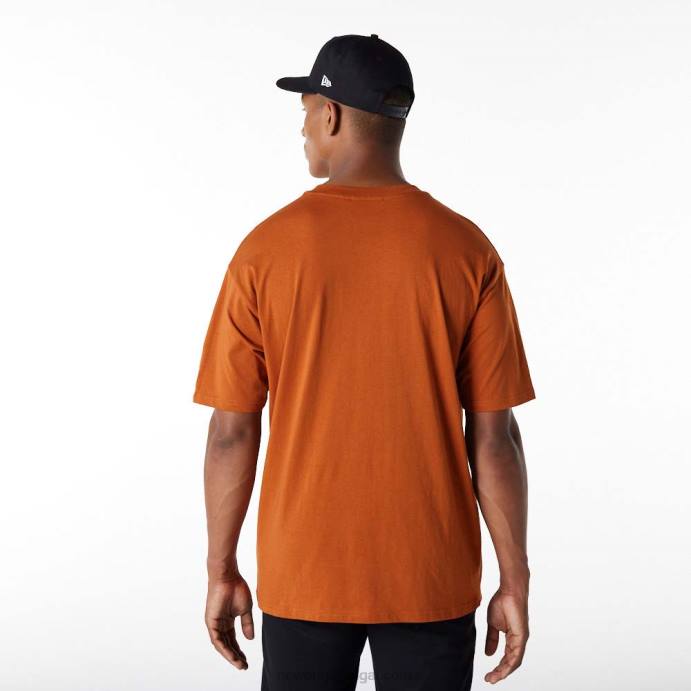FFTN2987 New Era camiseta oversized laranja la dodgers essentials