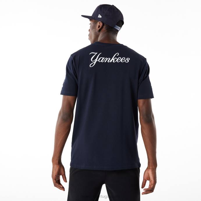 FFTN2988 New Era t-shirt new york yankees mlb logo select navy