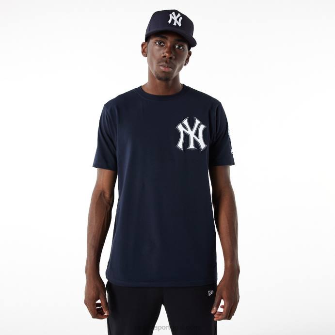 FFTN2988 New Era t-shirt new york yankees mlb logo select navy