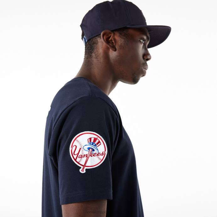 FFTN2988 New Era t-shirt new york yankees mlb logo select navy