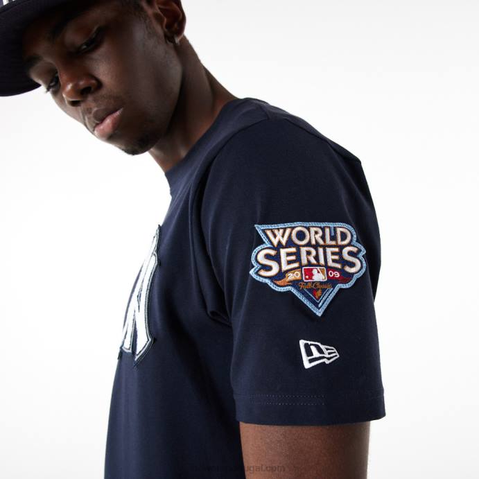 FFTN2988 New Era t-shirt new york yankees mlb logo select navy