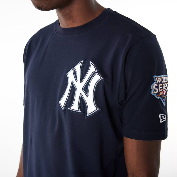 FFTN2988 New Era t-shirt new york yankees mlb logo select navy