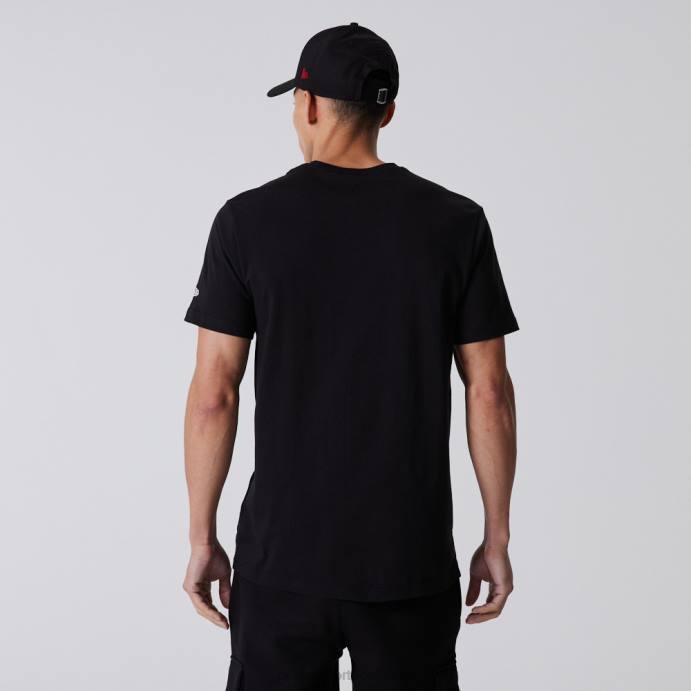 FFTN2993 New Era camiseta preta script essencial