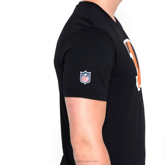 FFTN2994 New Era Cincinnati Bengals Team Logo Camiseta Preta