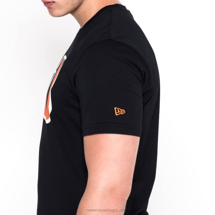 FFTN2994 New Era Cincinnati Bengals Team Logo Camiseta Preta