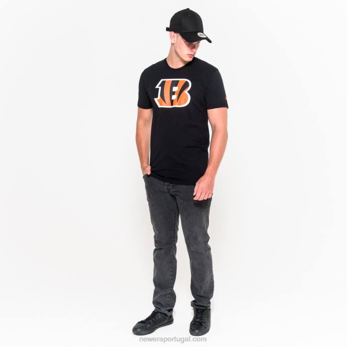 FFTN2994 New Era Cincinnati Bengals Team Logo Camiseta Preta