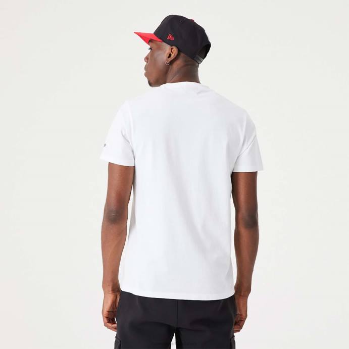 FFTN2998 New Era chicago bulls nba infill t-shirt branca com estampa