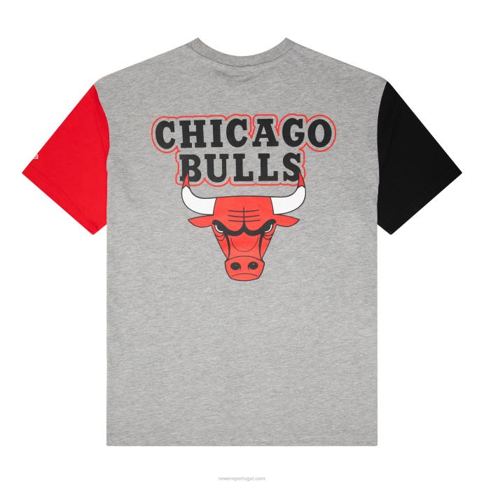 FFTN3000 New Era chicago bulls nba paris games camiseta cinza